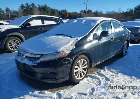 2012 Honda Civic Ex из США, поврежденный, VIN 19XFB2F84CE354192